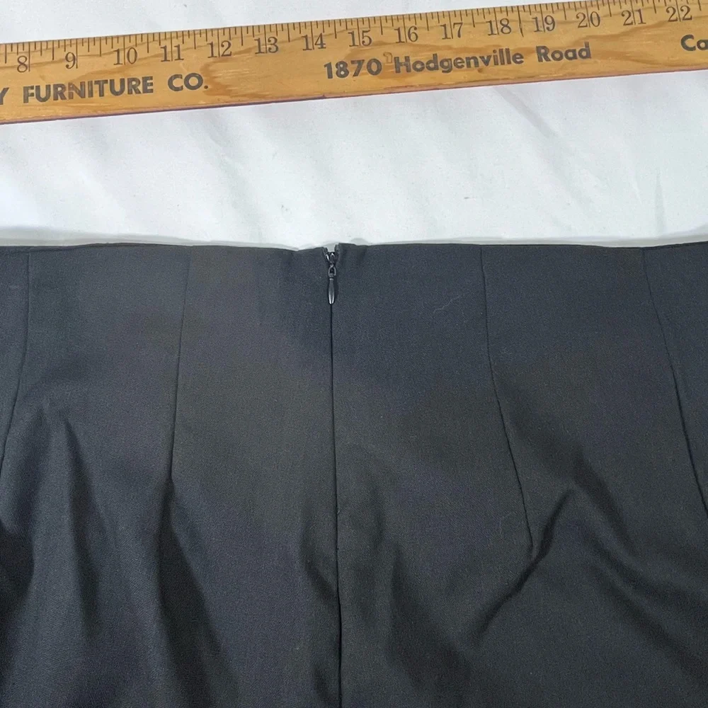 JUSTFAB‎ LINEN ANKLE PANT BACK ZIP CLOSURE SZ 1X BLACK NEW